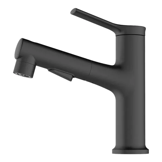 Grifo Lavabo Baño 3 Modo Rociador Extraible Mezclador Laton