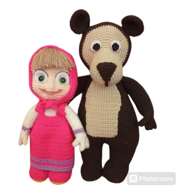 Masha Y El Oso Tejido A Crochet