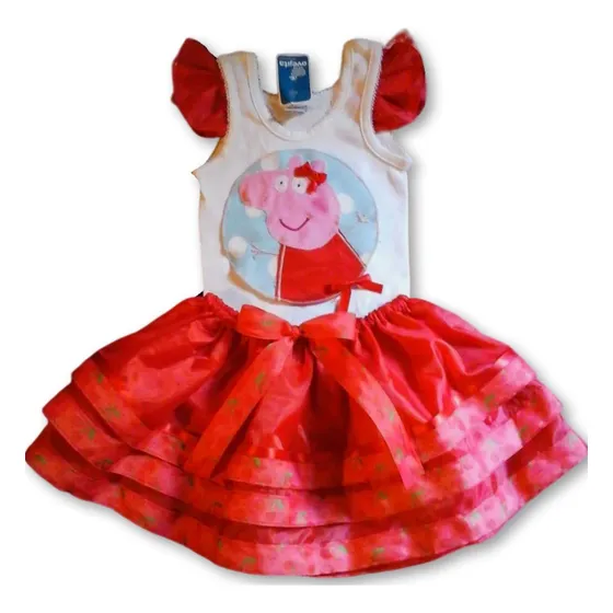 Conjunto Tutu Peppa Pig Rojo Ds Babystore Para Niñas