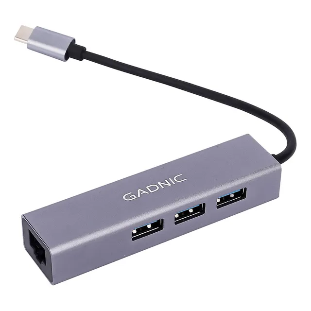 Adaptador Hub Gadnic Usb 3.0 Usb C A Rj45 Ethernet Lan
