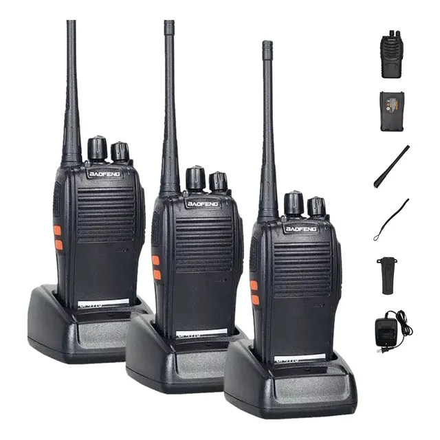 Kit 3 Radios Comunicador  Walk Talk 16 Ch 12km Baofeng 777s