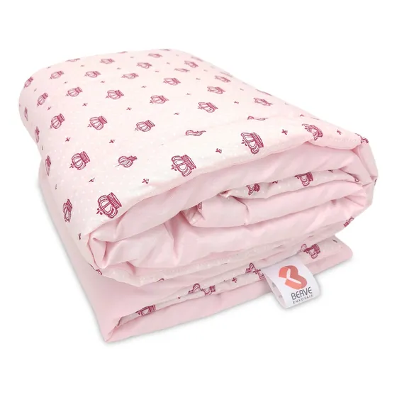Edredom Berço Infantil 100% Algodão Estampado Percal Menina