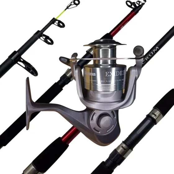 Combo Spinning Profesional Okuma Caña 2,1m Exide Pro 30