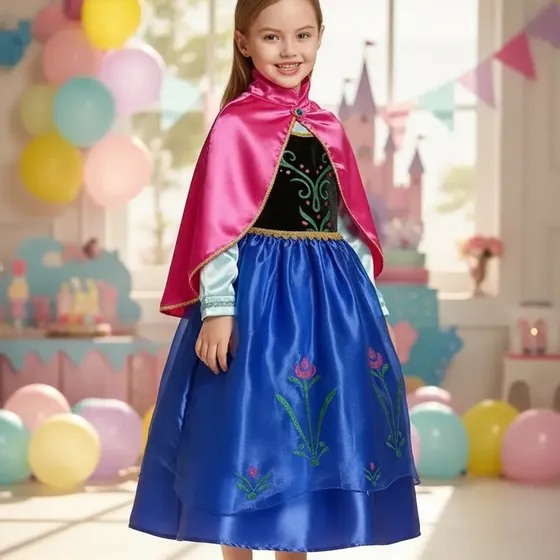 Vestido Anna luxo com capa