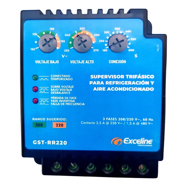 Supervisor Para Refrigeración Y A/a Trifásico 208/220v 