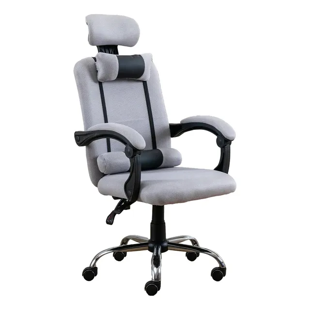 Silla Ejecutiva Wynn Con Respaldo Sin Reposapies Oficina Neg Color Gris Claro