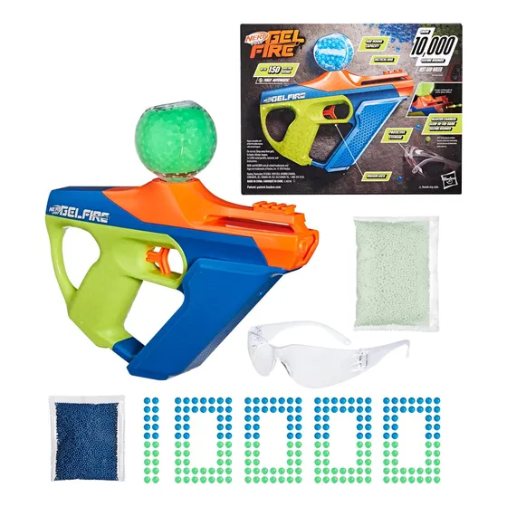 Nerf Gelfire Uproar Automático + Gafas +10000 Balas Original