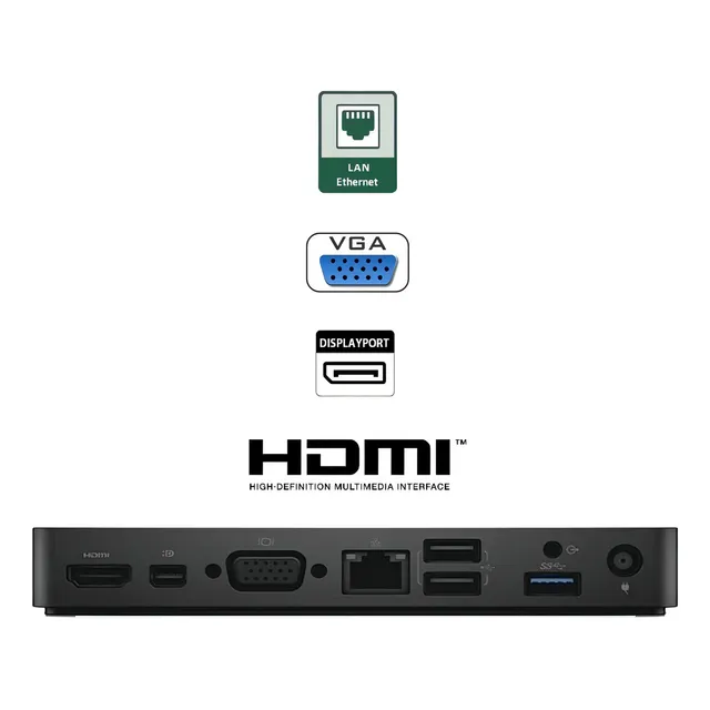 Docking Station Dell Wd15 Usbc-c 130w Hdmi Vga Display Port