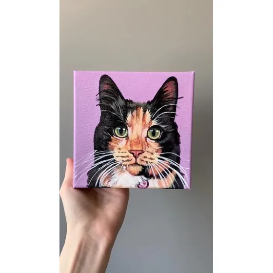 Cuadros En Óleo Pintados A Mano De Tu Mascota