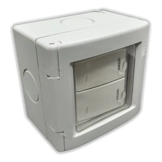 Capsulada Exterior 2 Puntos Teclas P/ Jardín Apto Interperie