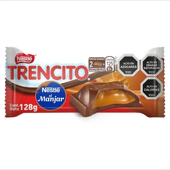 Chocolate Trencito Relleno Manjar 128 G