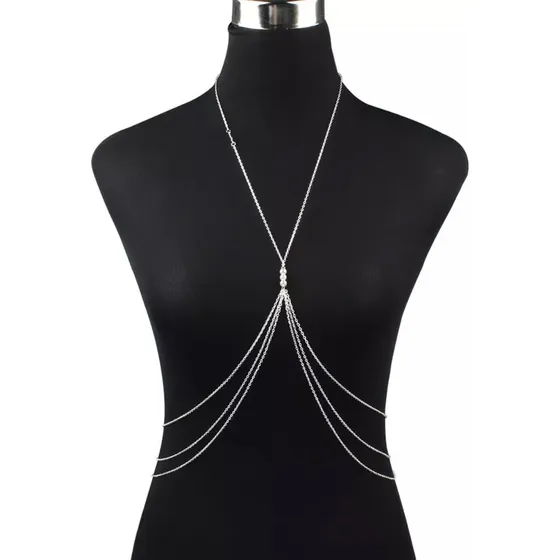 Colar Feminino Corrente Corporal  Body Chain Colar De Corpo