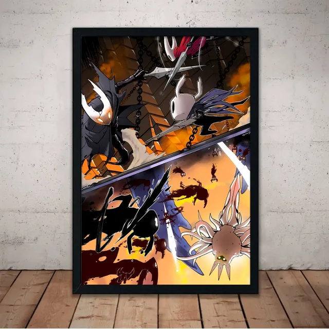 Cuadro Hollow Knight Marco Madera Vidrio 51x36cm Hk12