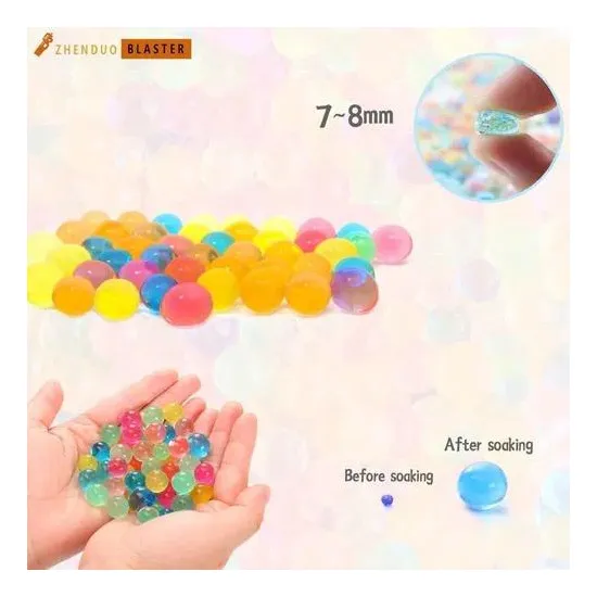 Bola De Hidrogel Color Toy Gun Bullet, 20 Bolsas