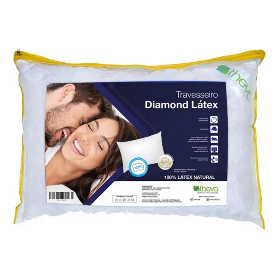 Travesseiro Diamond 100% Látex - Flocos