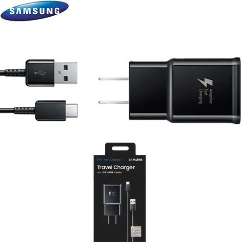 Cargador Samsung EP-TA20JBEUGUS de pared con cable carga rápida