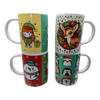 Set 4 Tazas Navideña Diseño A Colores Navideño 17 Oz (4 Pzs) Set 4 Tazas Navideña Diseño A Colores Navideño 17 Oz (4 Pzs)