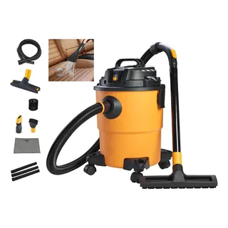 Aspirador De Pó E Água De Potência Soprador 3 Em 1 1400w 10l Amarelo 127v