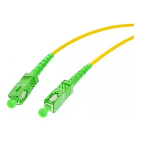 Patch Cord 10mts Sc Apc-sc Apc-sm-9/125-sx-3mm Verde Fibra