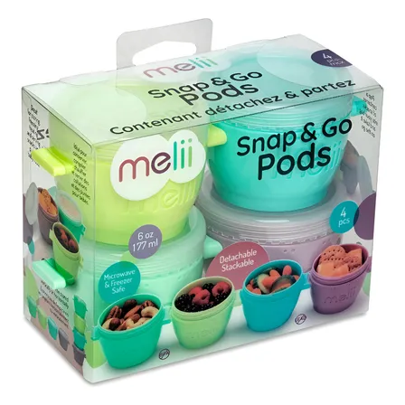 Pack De 4 Contenedores 177 Ml Melii
