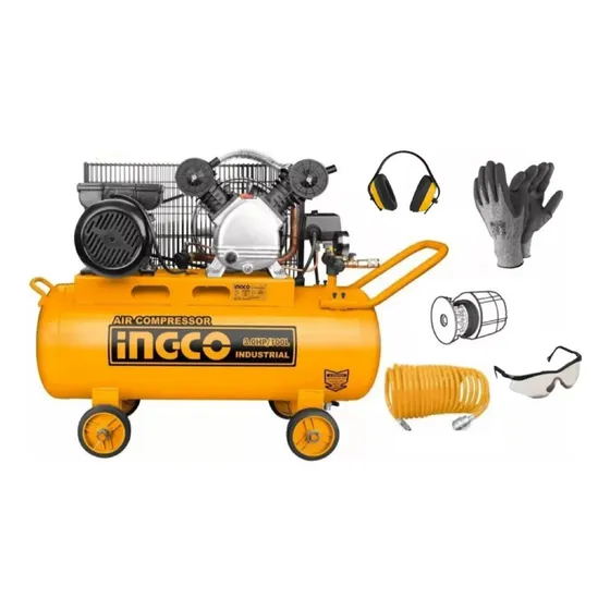 Compresor De Aire 100lts. 3 Hp Ingco Ac1301008 - Tyt