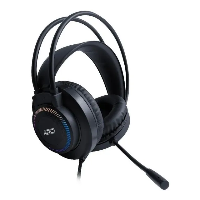 Headset Gtc Hsg-612 Gamer Play To Win Usb 3.5mm Rgb Pc Note Color Negro