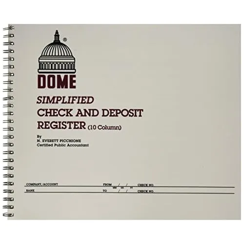 Registro De Cheques/depósitos De Editorial Dome Publis...