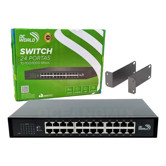Switch 24 Portas Adconnect, 10/100/1000mbps, 100m