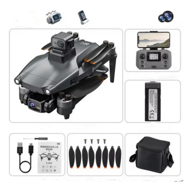 Dron L600 Pro Max 6k Gimbal 3 Ejes Gps Obstaculos Maletín