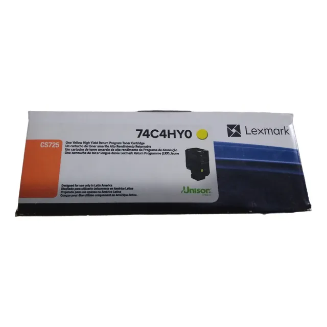 Lexmark 74c4hy0 Cartucho Tinta Amarillo
