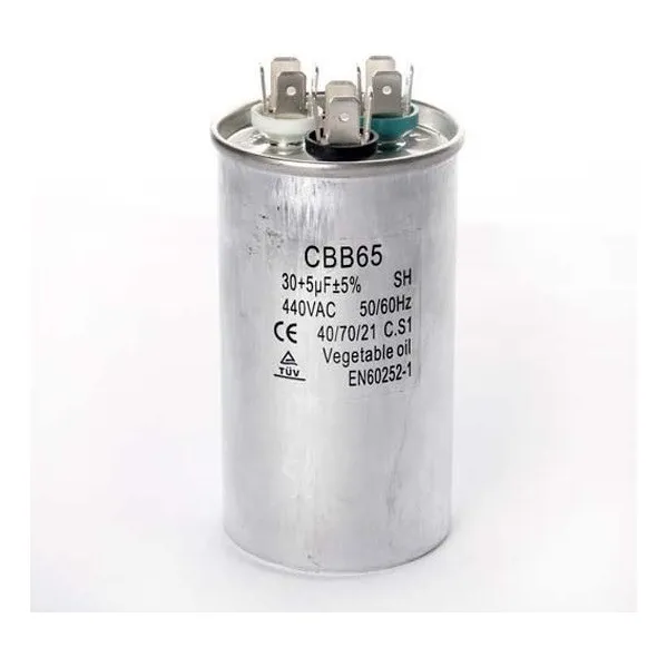 Capacitor Arranque Compresor Aire Acondi 30+5mcf 440v Tienda