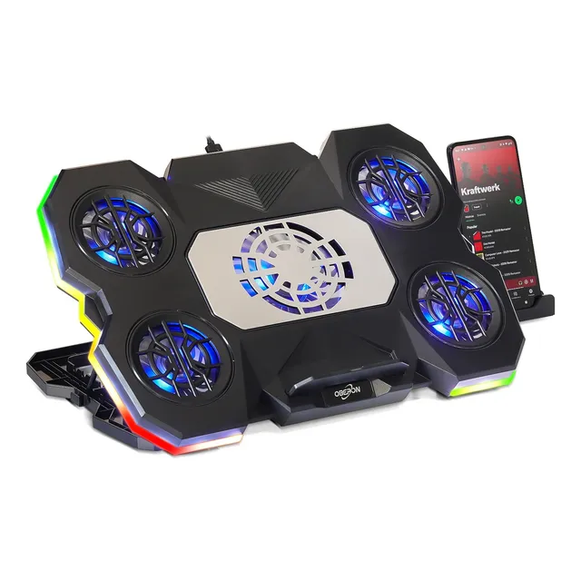 Base Suporte Para Notebook Laptop 19´ Coller Gamer Fan Rgb