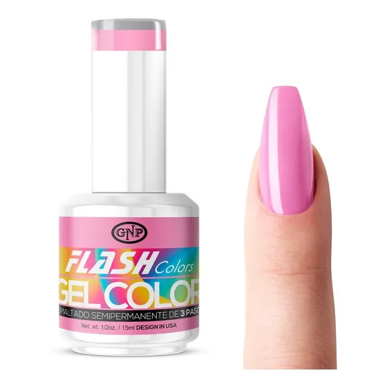 Esmaltes Semipermanentes Gnp 15ml Vegano, 21 Free, Hema Free Color 226 Pinky