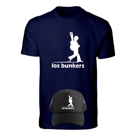 Polera + Jockey Los Bunkers - Rock - Musica-estampaking