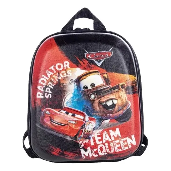 Mochila Escolar P Team Mcqueen Cars Maxtoy