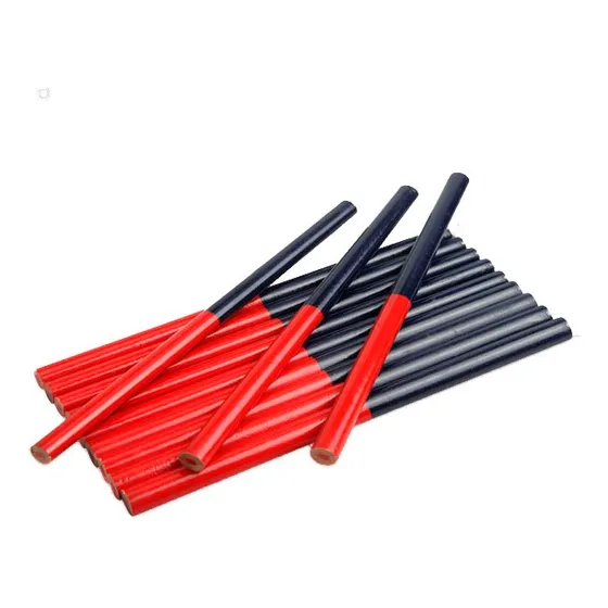  60 Unidades Lápiz Carpintero Bicolor Madera Albañil