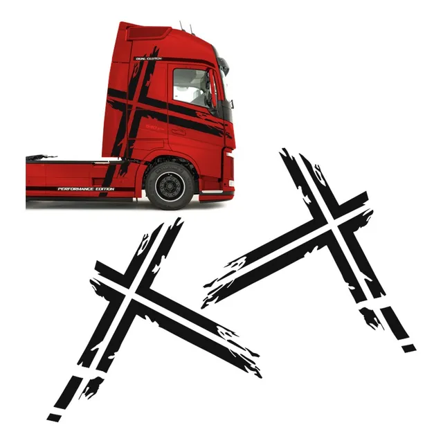 Faixa Lateral Caminhão Volvo Suécia Fh Performance Preto