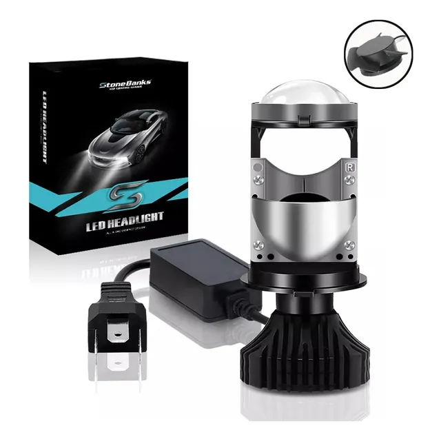 Foco Proyector Led Csp H4 Tipo Lupa 8000 Lumen Auto Moto 1pz