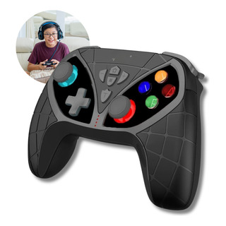 Controle Joystick Pro Controller Compatível C/ Switch Pc Cel Controle Joystick Pro Controller Compatível C/ Switch Pc Cel