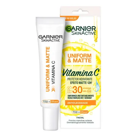 Protetor Hidratante Facial Vitamina C Fps 30 15g Garnier Tipo de pele Oleosa/Mista/Sensível