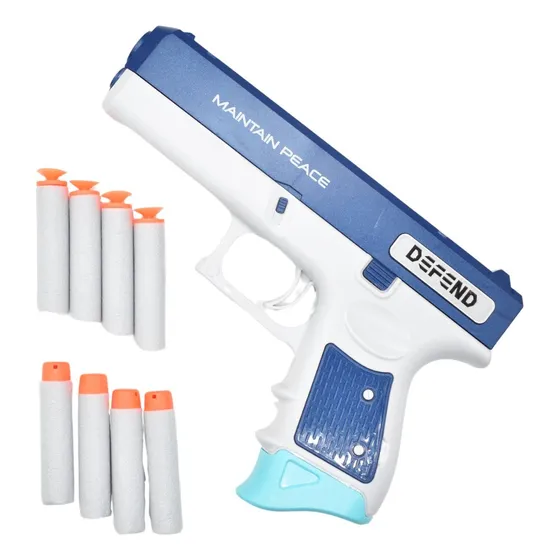 Pistola Lanza Dardos De Goma Eva X6 Balas Juguete Para Niños