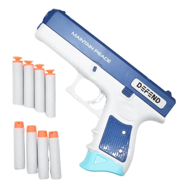 Pistola Lanza Dardos De Goma Eva X6 Balas Juguete Para Niños
