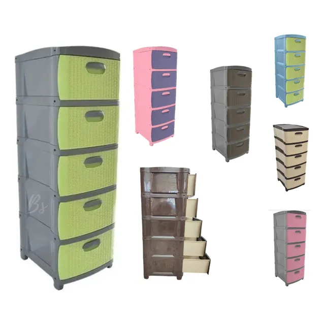 Cajonero Organizador Dubai 5 Gavetas Gavetero Plástico 