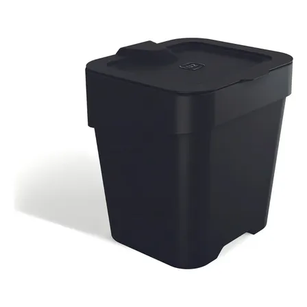 Lixeira De Pia Bancada Slim 2,5l Compacta Multiuso Preto Uz