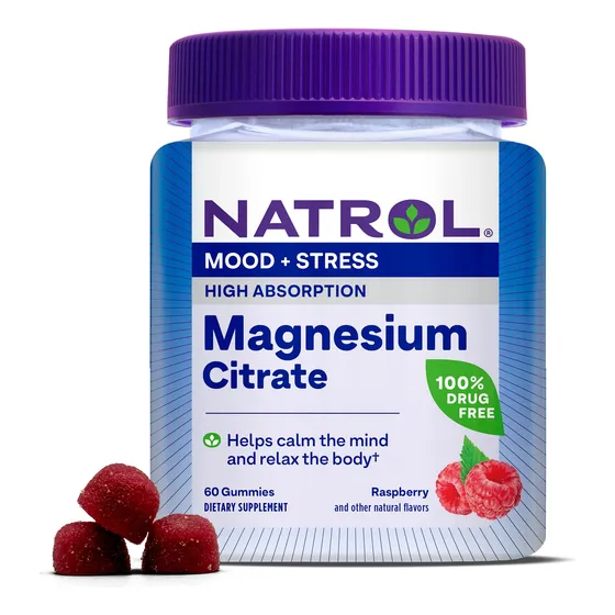 Suplemento Natrol Mood + Stress Citrato De Magnesio 330 Mg