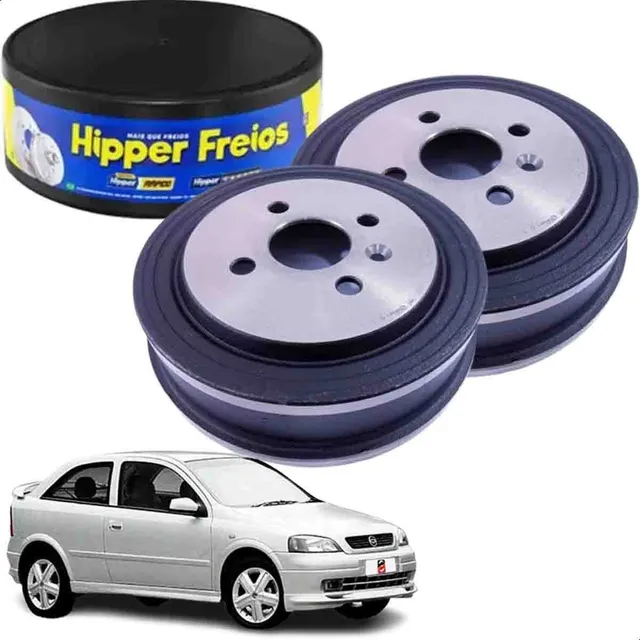 Par 2 Tambor De Freio Traseiro Sem Cubo Montana Meriva...