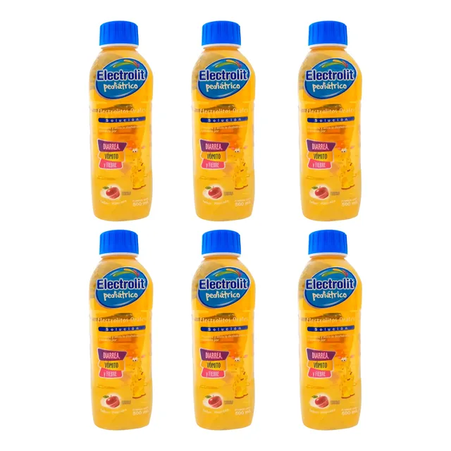 Electrolit Pediátrico Rehidratante Sabor Manzana 500ml 6pz