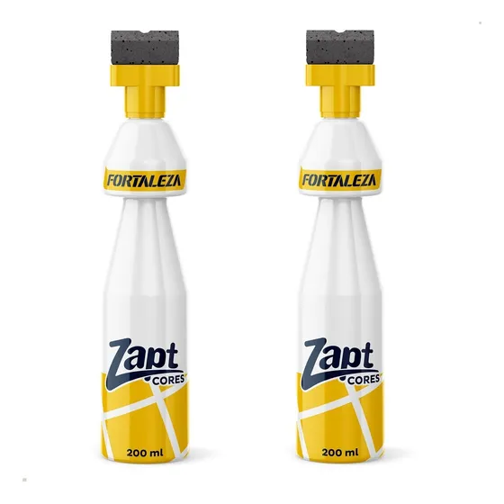 2x Zapt Tinta Para Rejunte 200ml - Cor Branca - Fortaleza
