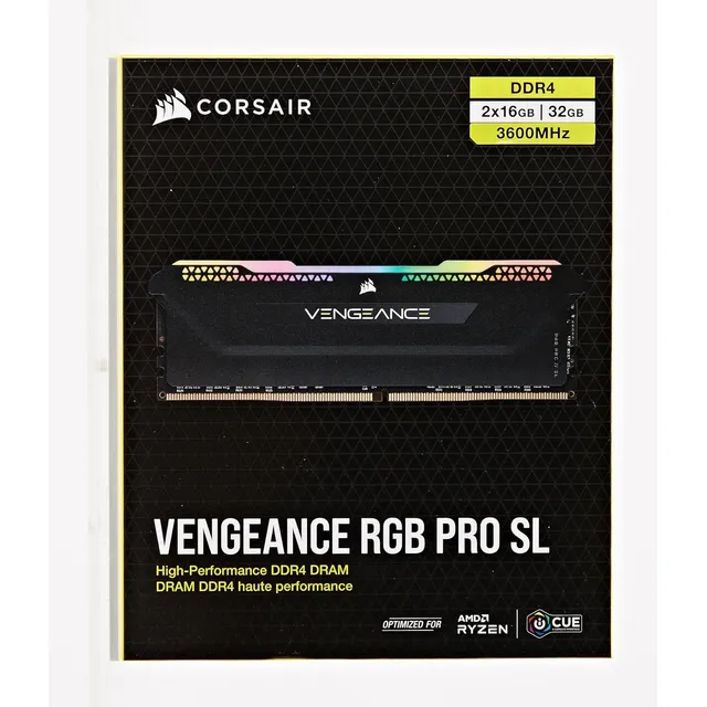 Corsair Vengeance Rgb Pro Sl 32 Gb (2 X 16 Gb) Ddr4 3600
