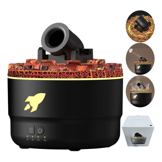 Humidificador Led Vapor Cannon De 7 Colores Con Difusor Sile
